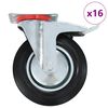 vidaXL 16 ks otočn&aacute; kolečka 200 mm