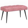vidaXL Lavice s knofl&iacute;kov&yacute;m pro&scaron;&iacute;v&aacute;n&iacute;m Růžov&aacute; 80 x 40 x 46 cm Samet