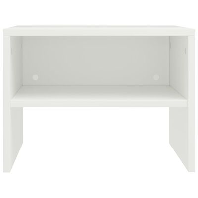vidaXL Noční stolek bílý 40 x 30 x 30 cm dřevotříska