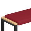 vidaXL Pol&scaron;t&aacute;ř na lavici Uměl&aacute; kůže V&iacute;no Červen&eacute; Hloubka 35 cm