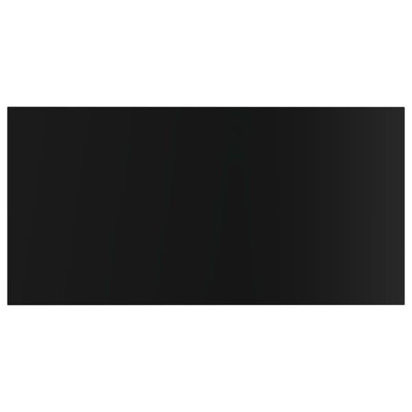 vidaXL Př&iacute;davn&eacute; police 8 ks čern&eacute; vysok&yacute; lesk 40x20x1,5 cm dřevotř&iacute;ska