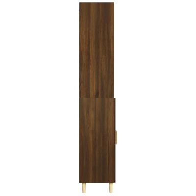 vidaXL Skříň highboard hnědý dub kompozitní dřevo