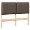 vidaXL Čalouněn&eacute; čelo postele s čelo Hněd&aacute; a taupe 120 cm
