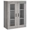 vidaXL Skř&iacute;ň highboard &scaron;ed&aacute; sonoma 69,5 x 34 x 180 cm kompozitn&iacute; dřevo