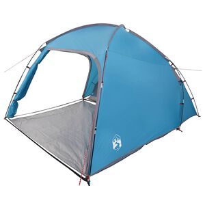 vidaXL Chata stan se střechou Modr&aacute; 370 x 230 x 185 cm taft