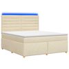 vidaXL Postel boxspring s matrac&iacute; s čelo Kr&eacute;mov&aacute; 160 x 200 cm Textil