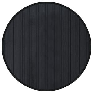 vidaXL Koberec kulat&yacute; čern&yacute; 60 cm bambus