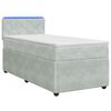 vidaXL Postel boxspring s matrac&iacute; Světle &scaron;ed&aacute; 100 x 200 cm Samet