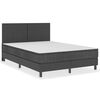 vidaXL Postel boxspring tmavě &scaron;ed&aacute; textil 180 x 200 cm