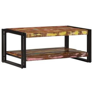 vidaXL Konferenčn&iacute; stolek v&iacute;cebarevn&yacute; 90x50x38 cm recyklovan&eacute; dřevo