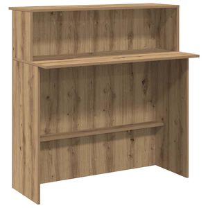vidaXL Recepčn&iacute; stůl dub artisan 100x50x103,5 cm kompozitn&iacute; dřevo