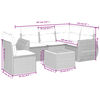 vidaXL 6dílná zahradní sedací souprava s poduškami béžová polyratan