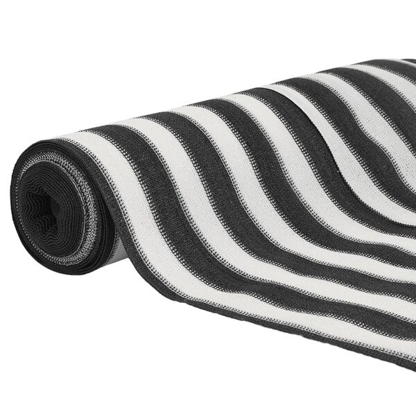 vidaXL St&iacute;nic&iacute; tkanina antracitov&aacute; a b&iacute;l&aacute; 1,8 x 25 m HDPE 150 g/m&sup2;