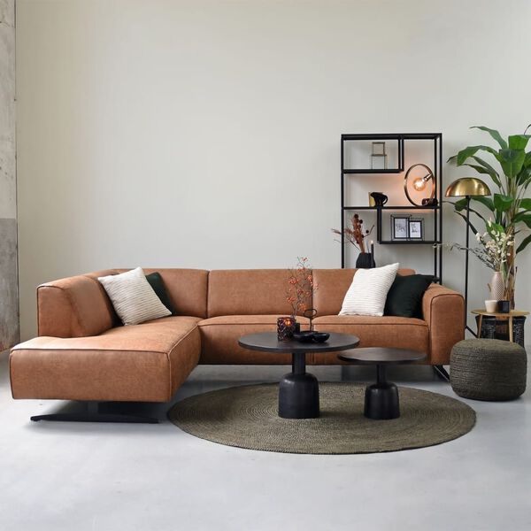 LABEL51 Koberec Jute kulat&yacute; 150 x 150 cm XL vojensk&aacute; zelen&aacute;