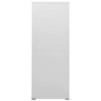 vidaXL Kancelářská skříň světle šedá 46 x 62 x 164 cm ocel