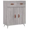 vidaXL Skř&iacute;ň highboard &scaron;ed&aacute; sonoma 69,5 x 34 x 180 cm kompozitn&iacute; dřevo