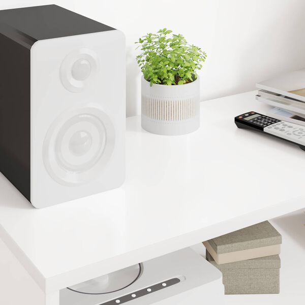 vidaXL Televizn&iacute; skř&iacute;ň B&iacute;l&aacute; 100 x 35 x 40 cm kompozitn&iacute; dřevo