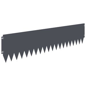 vidaXL Okraj tr&aacute;vn&iacute;ku 10 pcs 103 x 25 cm Ocel Antracitov&aacute;