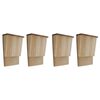 vidaXL Budka pro netop&yacute;ry 4 ks 22 x 12 x 34 cm dřevěn&aacute;