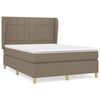 vidaXL Box spring postel s matrac&iacute; taupe 140x190 cm textil
