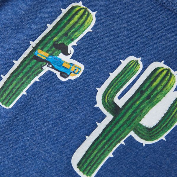 Dětsk&eacute; t&iacute;lko tmavě modr&aacute; melanž 104