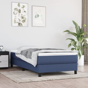 vidaXL Ta&scaron;tičkov&aacute; matrace středn&iacute; tvrdost modr&aacute; 90x190x20 cm textil