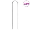 vidaXL Zemn&iacute; kol&iacute;ky tvaru U 50 ks 15 x 3,5 cm pozinkovan&aacute; ocel