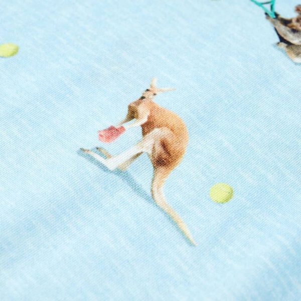 Dětské tričko světle modrá melanž 128