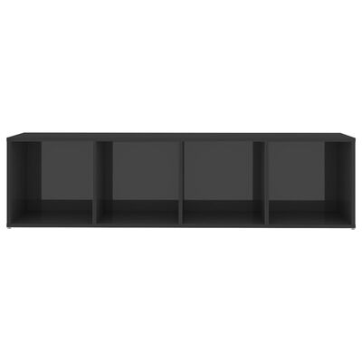 vidaXL TV skříňky 3 ks šedé vysoký lesk 142,5x35x36,5 cm dřevotříska