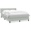 vidaXL Box spring postel s matrac&iacute; světle &scaron;ed&aacute; 160x220 cm samet