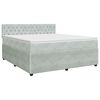 vidaXL Postel boxspring s matrac&iacute; Světle &scaron;ed&aacute; 160 x 200 cm Samet