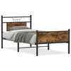 vidaXL R&aacute;m postele bez matrace kouřov&yacute; dub 90x190 cm kompozitn&iacute; dřevo
