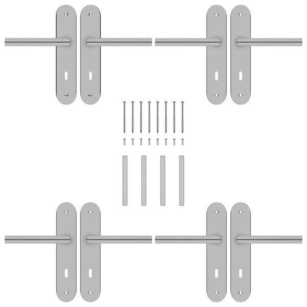 vidaXL Dveřní kování s BB rozetou nerezová ocel