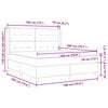 vidaXL Postel s boxspringem s matrac&iacute; Tmavě &scaron;ed&aacute; 180 x 200 cm samet