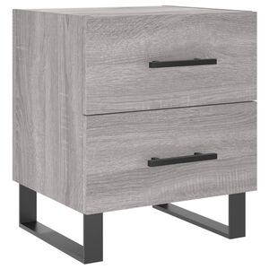 vidaXL Nočn&iacute; stolek &scaron;ed&yacute; sonoma 40 x 35 x 47,5 cm kompozitn&iacute; dřevo