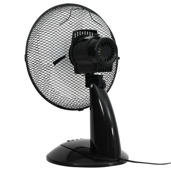 vidaXL Stolní ventilátor 3 rychlosti 30 cm 40 W černý