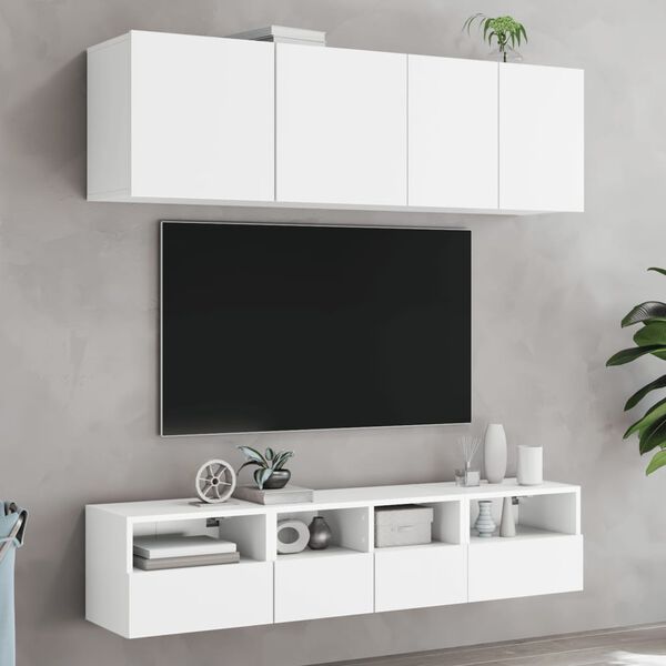 vidaXL N&aacute;stěnn&aacute; TV skř&iacute;ňka b&iacute;l&aacute; 40 x 30 x 30 cm kompozitn&iacute; dřevo