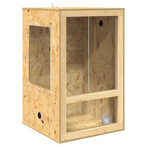 vidaXL Ter&aacute;rium Hněd&aacute; 50 x 50 x 80 cm OSB