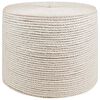 vidaXL Jutov&eacute; lano 60 mm 25 m B&iacute;l&aacute; 100% jute Tossa