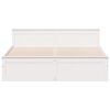 vidaXL Postel bez matrace s čelem b&iacute;l&aacute; 180 x 200 cm masivn&iacute; borovice