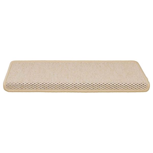 vidaXL Samolep&iacute;c&iacute; n&aacute;&scaron;lapy na schody vzhled sisal 15 ks 65x21x4 cm Berber