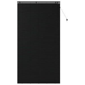 vidaXL Venet &scaron;koln&iacute; žaluzie Čern&aacute; 135 x 250 cm 35 mm Masivn&iacute; paulovnie