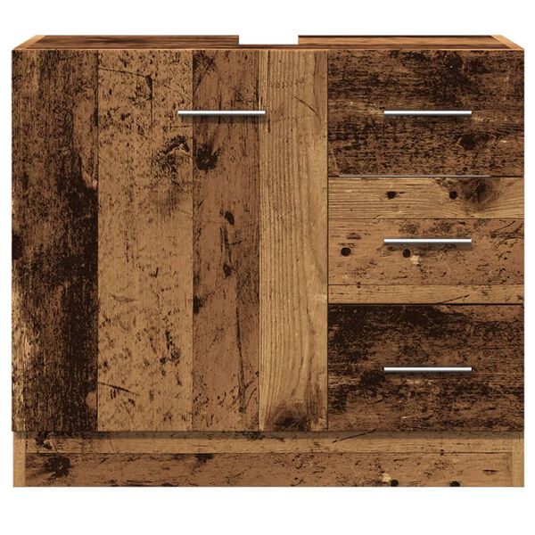 vidaXL Skříňka pod umyvadlo old wood 63 x 30 x 54 cm kompozitní dřevo