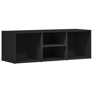 vidaXL Botn&iacute;kov&aacute; lavice čern&aacute; 102 x 35 x 35 cm kompozitn&iacute; dřevo