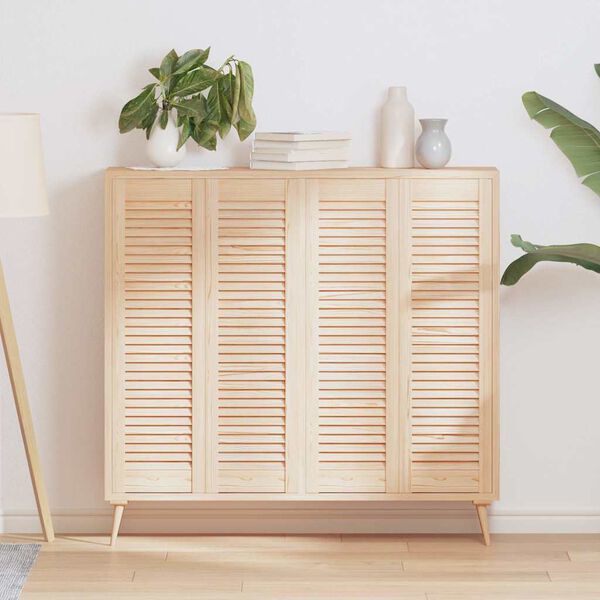 vidaXL N&aacute;bytkov&aacute; dv&iacute;řka lamelov&yacute; design 4 ks 99x29,5 cm borovice