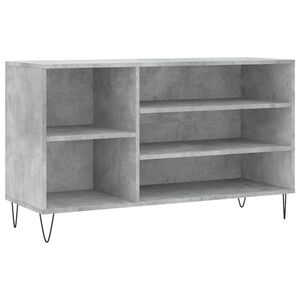 vidaXL Botn&iacute;k betonově &scaron;ed&yacute; 102x36x60 cm kompozitn&iacute; dřevo