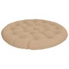 vidaXL Pol&scaron;t&aacute;ř na papasan VIANEN 100% polyester P&iacute;skov&aacute; &Oslash; 120 x 12 cm