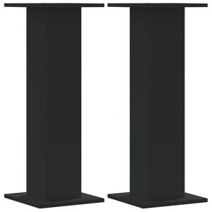 vidaXL Stojany na reproduktory 2 ks čern&eacute; 30x30x80 cm kompozitn&iacute; dřevo