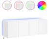 vidaXL N&aacute;stěnn&eacute; TV skř&iacute;ňky s LED osvětlen&iacute;m 2 ks b&iacute;l&eacute; 60 x 35 x 41 cm