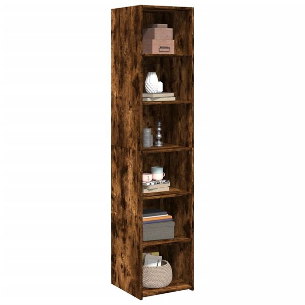 vidaXL Skříň highboard kouřový dub 40 x 41 x 185 cm kompozitní dřevo